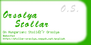 orsolya stollar business card